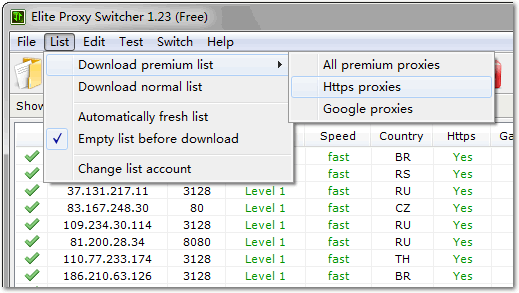 buy proxy list